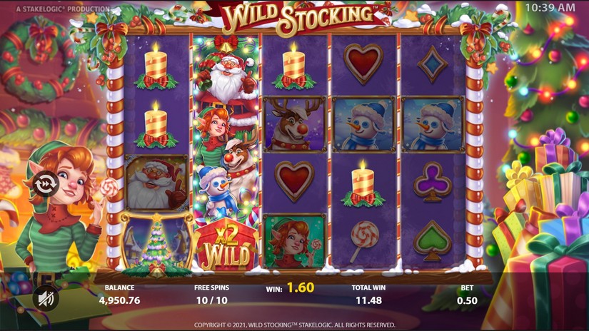 Wild Stocking slot screen 7