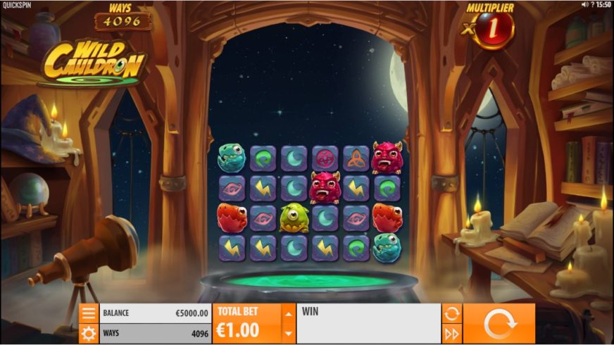 Wild Cauldron slot screen 1