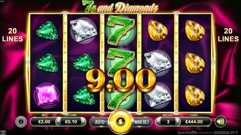 7s and Diamond slot screen 4