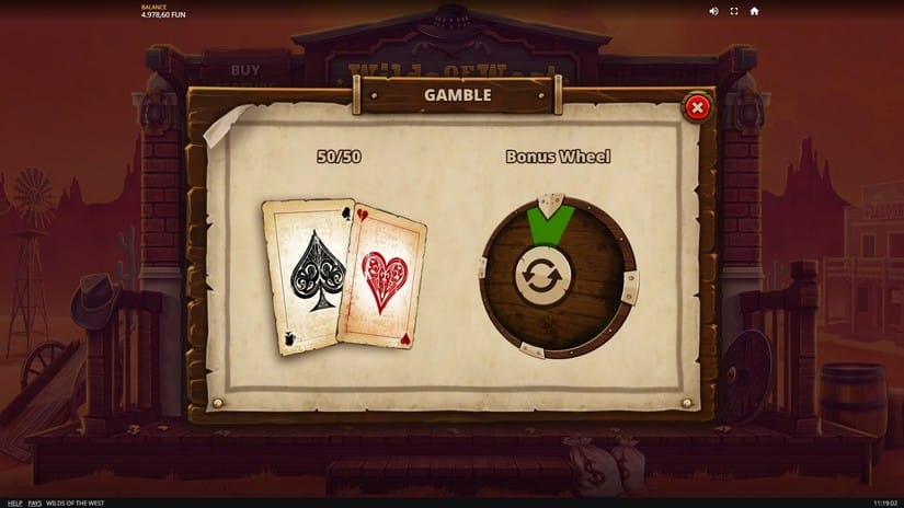 Wilds of the West slot screen 3