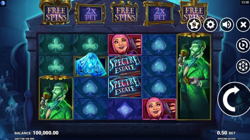 Spectre Estate slot screen 1