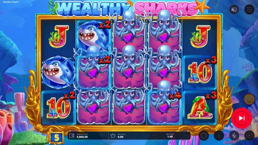 Wealthy Sharks slot screen 5