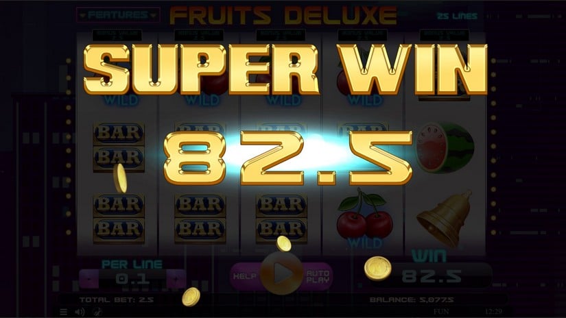 Fruits Deluxe slot screen 2