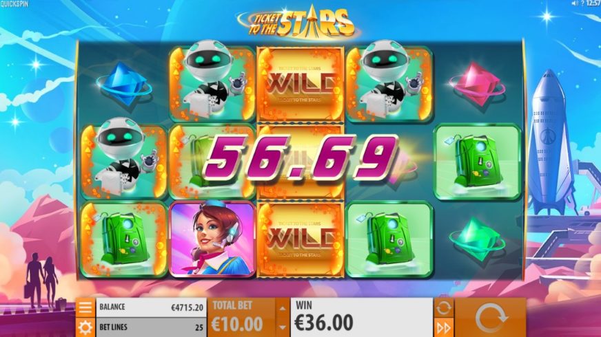 Ticket to the Stars slot screen 3