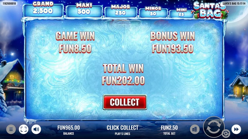 Santa’s Bag slot screen 7
