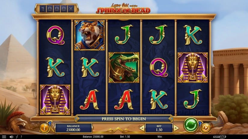 Legion Gold and the Sphinx of Dead slot screen 1