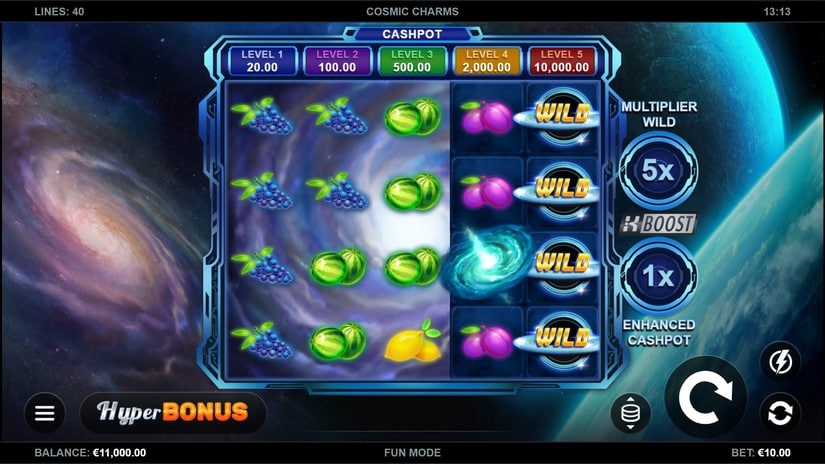 Cosmic Charms slot screen 1