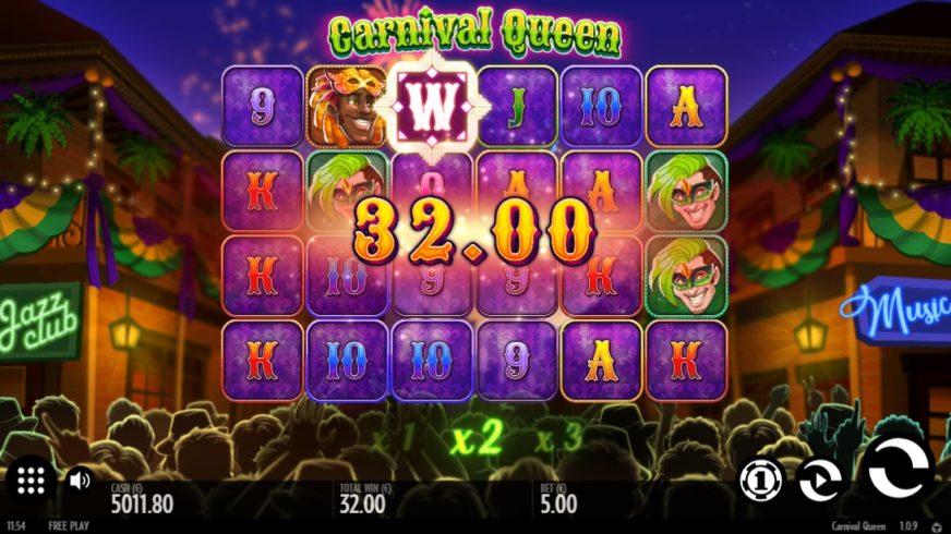 Carnival Queen slot screen 5