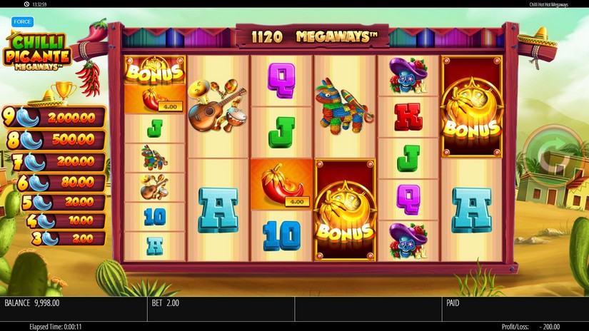 Chilli Picante Megaways slot screen 3
