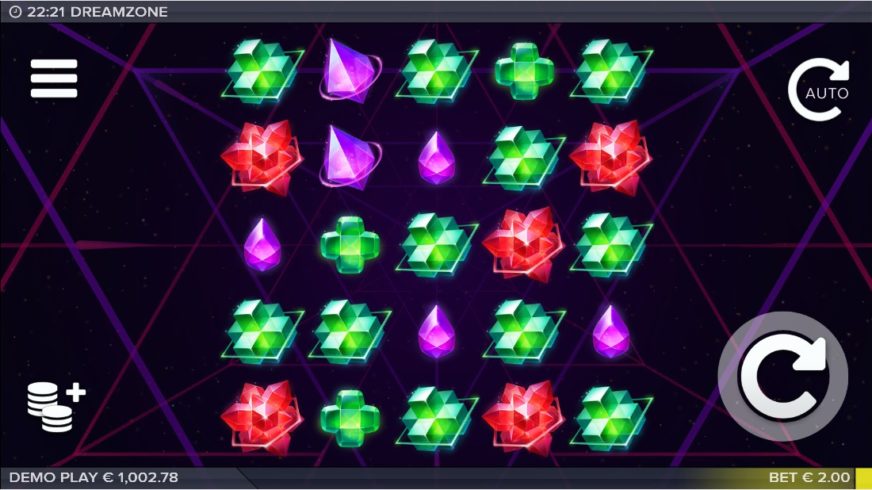 Dreamzone slot screen 1