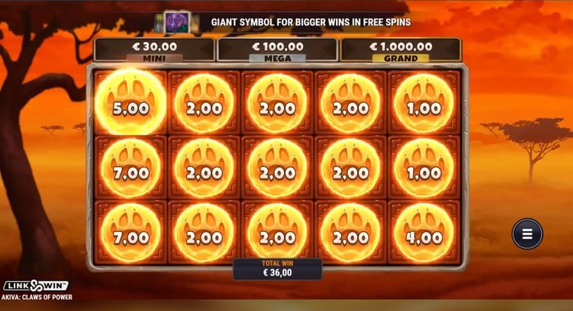 Akiva Claws of Power slot screen 8