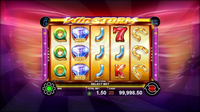 Winstorm slot screen 1