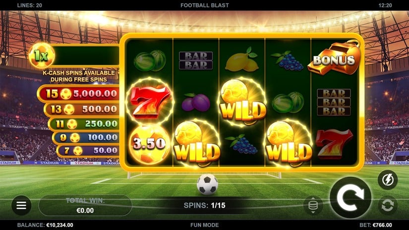 Football Blast slot screen 4