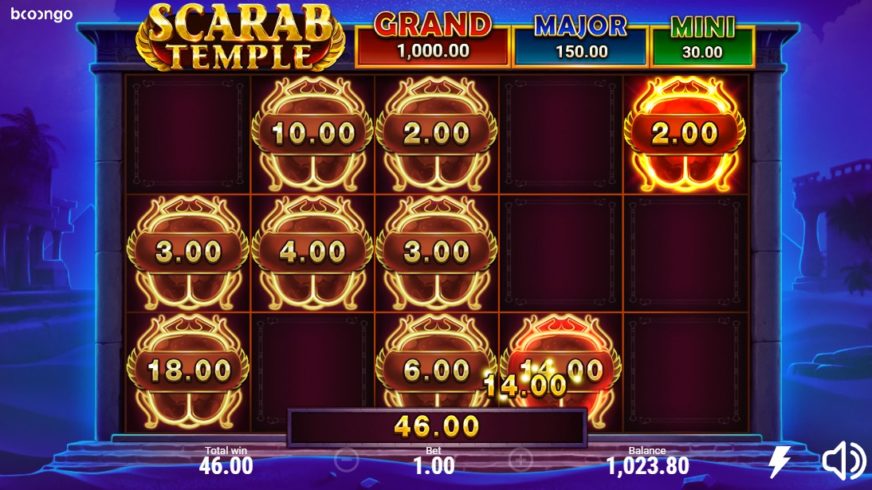 Scarab Temple slot screen 3