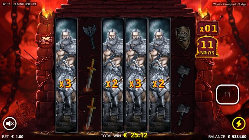 Warrior Graveyard slot screen 5