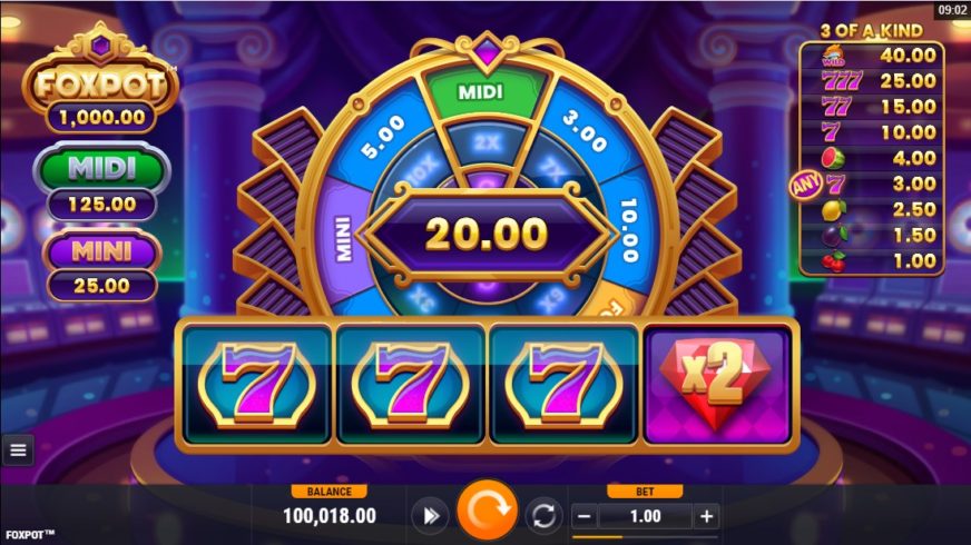 Foxpot slot screen 2