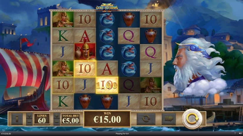 Age Of The Gods God Of Storms 2 slot screen 4