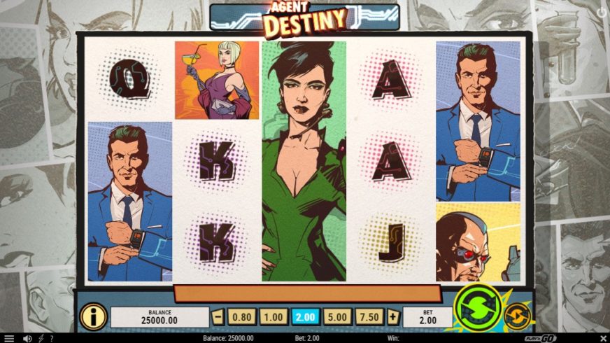 Agent Destiny slot screen 1