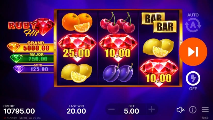 Ruby Hit: Hold and Win slot screen 4