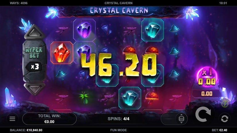 Crystal Cavern slot screen 4