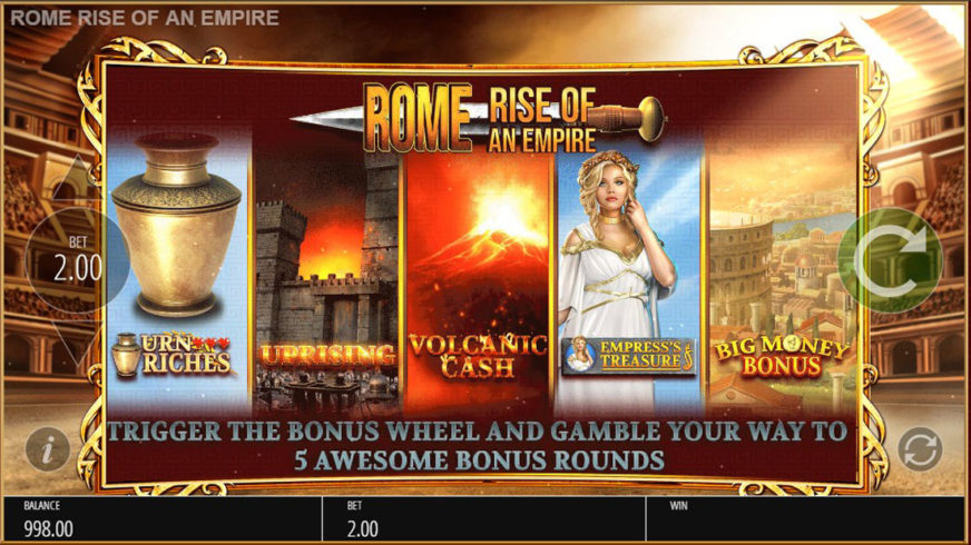 Rome: Rise of an Empire slot screen 2