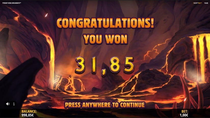 Tyrant King Megaways slot screen 6