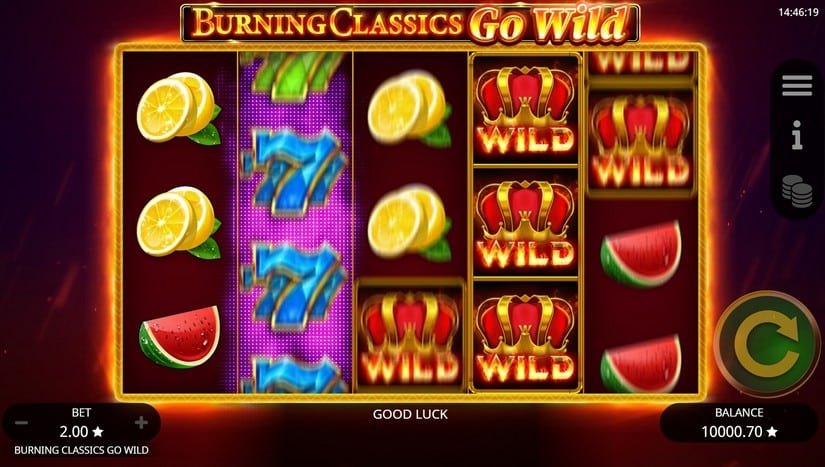 Burning Classics Go Wild slot screen 4
