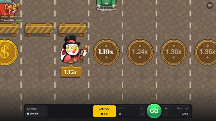 Chicken Road Gold slot screen 3