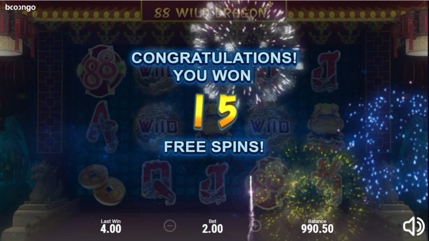 88 Wild Dragon slot screen 3
