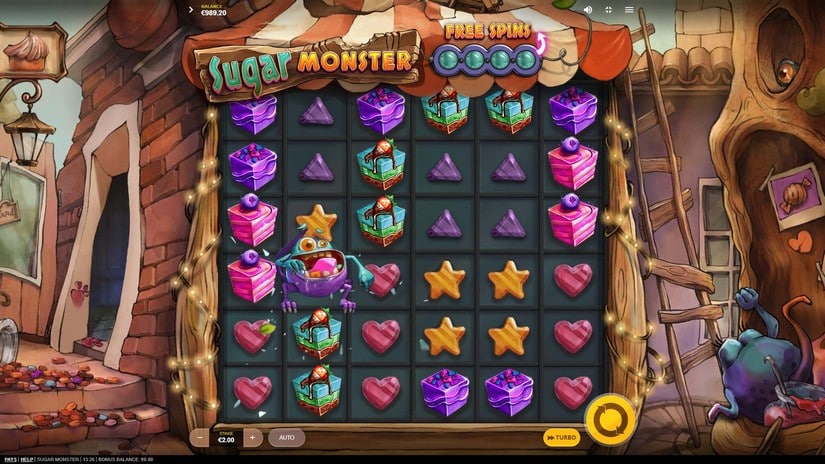 Sugar Monster slot screen 2