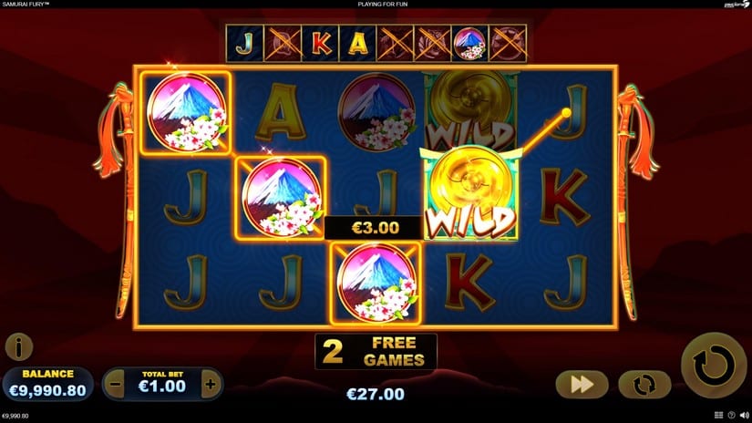 Samurai Fury slot screen 6