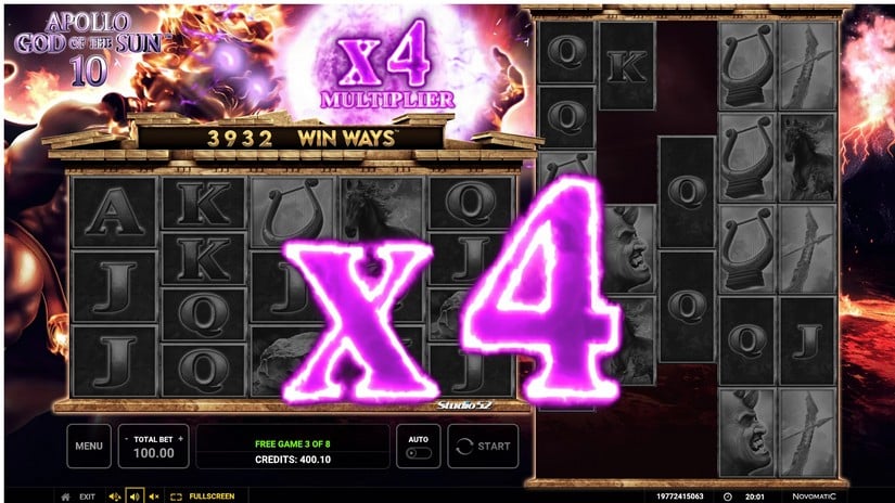 Apollo God of the Sun 10 slot screen 6