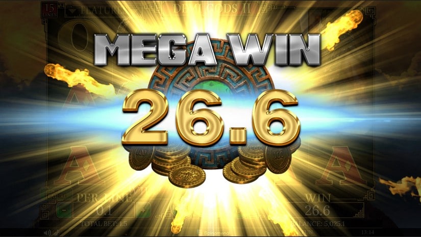 Demi Gods II 15 Lines slot screen 2
