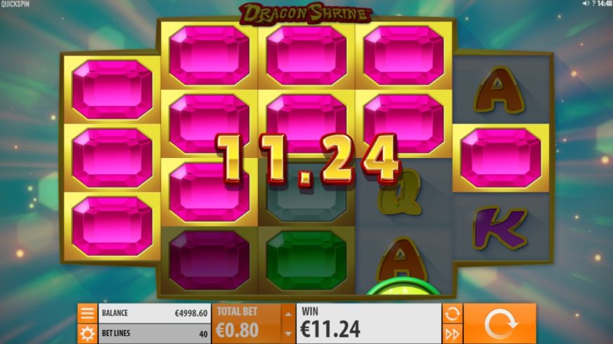 Dragon Shrine slot screen 2