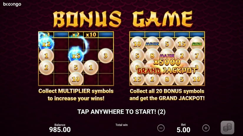 Dragon Wealth slot screen 3