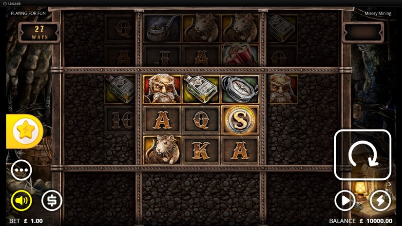 Misery Mining slot screen 1