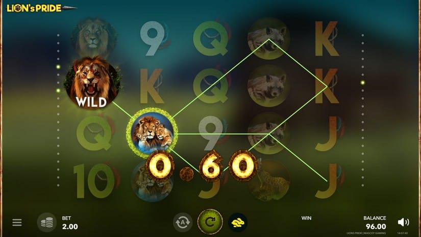 Lion’s Pride slot screen 2