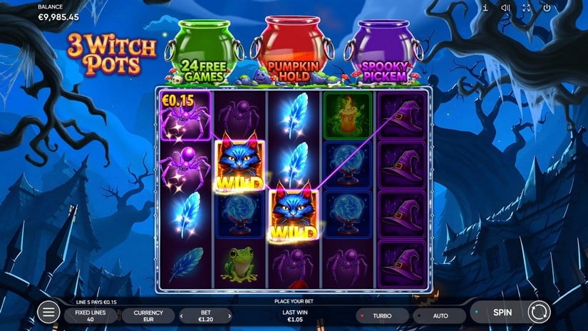 3 Witch Pots slot screen 3