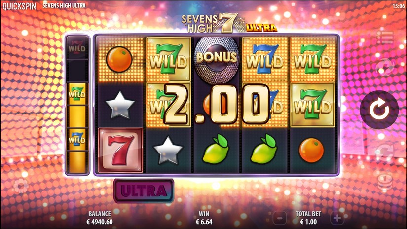 Sevens High Ultra slot screen 5