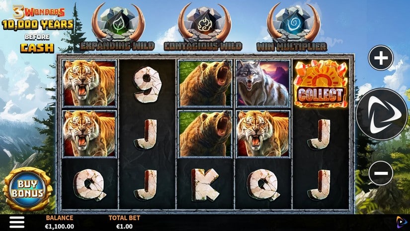 10,000 Years Before Cash slot screen 1