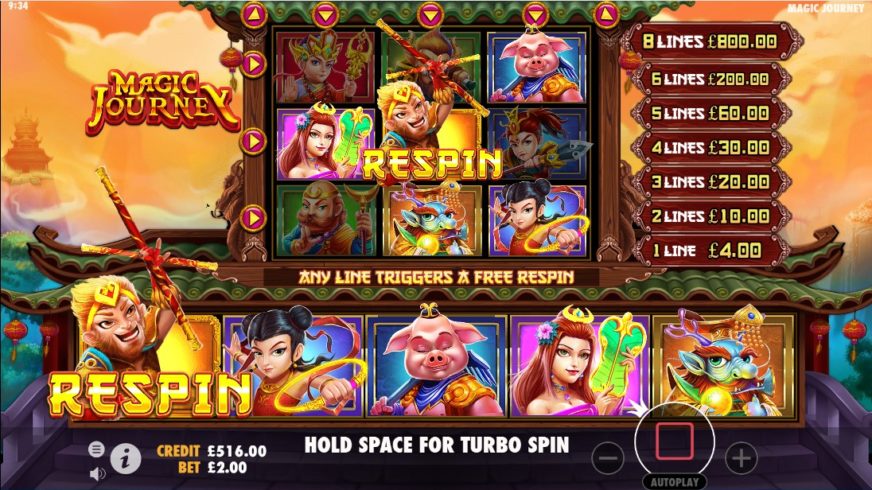 Magic Journey slot screen 2