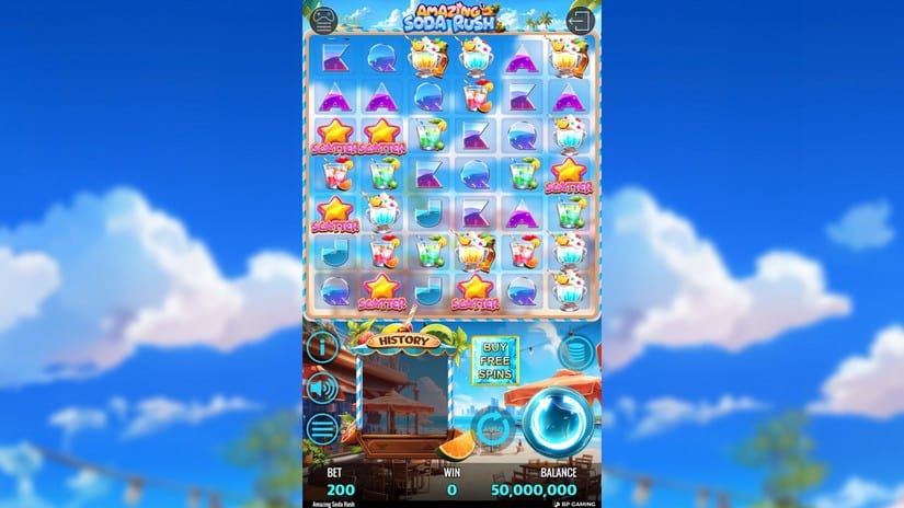Amazing Soda Rush slot screen 1