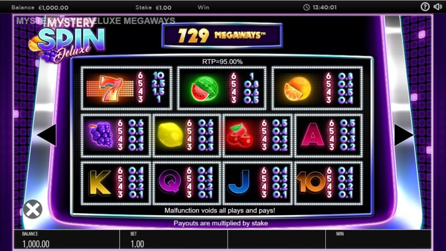 Mystery Spin Deluxe Megaways slot screen 2