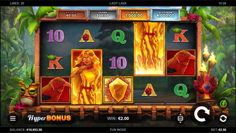 Lady Lava slot screen 3