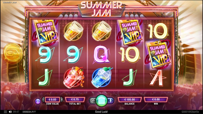 Summer Jam slot screen 5
