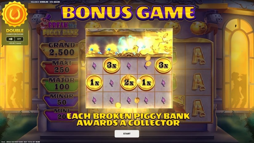 Break The Piggy Bank slot screen 3