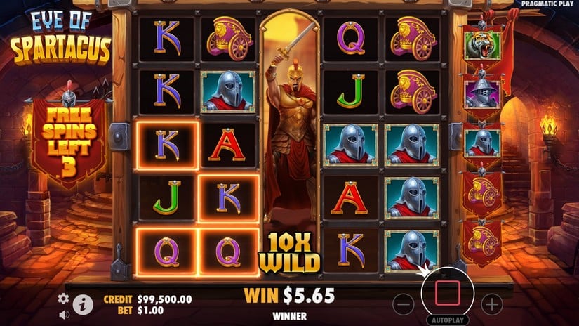 Eye of Spartacus slot screen 5