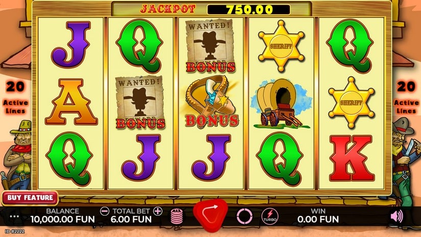 Red Sheriff slot screen 1