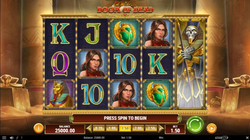 Cat Wilde and the Doom of Dead slot screen 1
