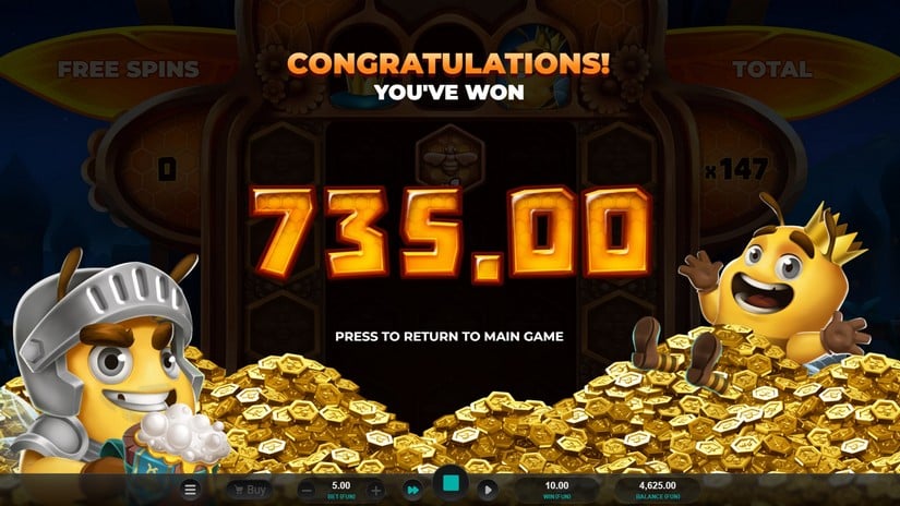 Beellionaires Dream Drop slot screen 6